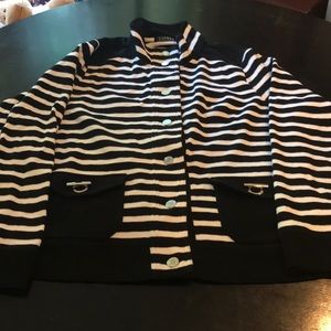 Looks Great Lauren Ralph Lauren XL Bl  /White Top